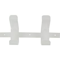 Patère basique acier blanc, 300x140 mm - CIME