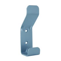 Patère à fixer Acier bleu baltique 1 tête 140x40mm