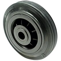 Roue multiusage caoutchouc noir Ø160mm charge supportée 135 kg