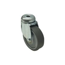 Roulette pivotante à œil caoutchouc gris Ø75mm charge 60kg - CIME