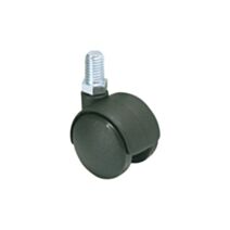Roulette pivotante à tige filetée polypropylène noir Ø35mm charge 20kg - CIME