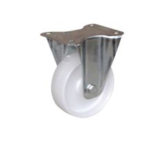 Roulette fonctionelle fixe à platine polychoc blanc Ø50mm charge 50kg - CIME