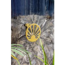 Patère Soleil acier doré 60 x 100 mm - CIME