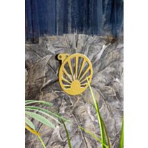 Patère Soleil acier doré 60 x 100 mm - CIME