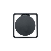 Patère Dot 1 tête acier noir Ø90 x 120 mm - CIME