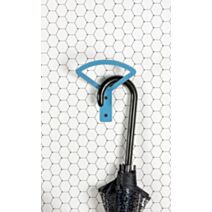 Patère triangle 1 tête acier bleu 142 x 143 mm - CIME