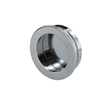 Poignée ronde cuvette Ø40 x P14 mm zamak chromé - CIME