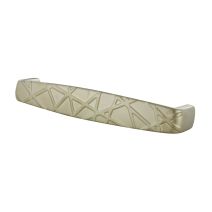 Poignée relief Entraxe 128mm Zamak nickelé brossé