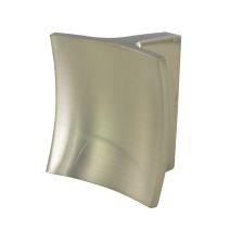 Bouton poignée 40x40x27mm Entraxe 32mm Zamak inox