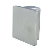 Bouton poignée 50x50x24mm E32mm Zamak chromé mat