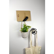 Patère filaire demi cercle 1 tête acier noir 60 x H100 mm - CIME