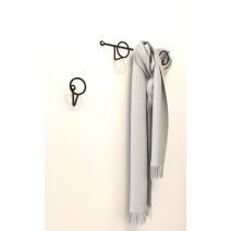 Patère filaire Ring 1 tête acier noir 97 mm - CIME