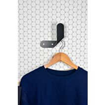 Patère Bend acier noir 174 x 73 mm - CIME