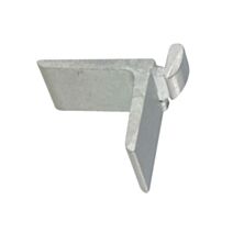 Lot de 100 taquets pour crémaillère de 11 à 14 mm aluminium ton argent