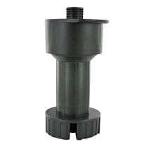 Pied de caisson rond noir H.100 à 140 mm- CIME