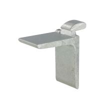 Lot de 8 taquets pour crémaillère de 11 à 14 mm aluminium ton argent