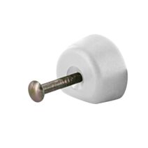 Lot de 8 taquets à clouer Ø15MM blanc