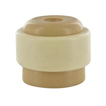 Set de 6 butées de porte rond à visser Ø35 x H30 mm beige - CIME