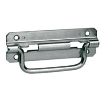 Poignée sur platine L120mm acier zingué