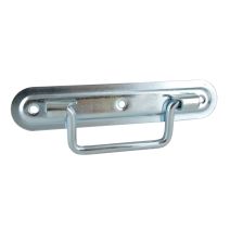 Poignée sur platine L160mm acier zingué