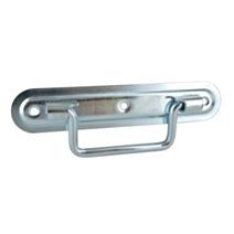 Poignée sur platine L160mm acier zingué