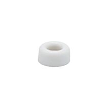 Set de 10 butées de porte simple Ø23 x H10 mm caoutchouc blanc - CIME