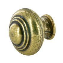 6 Boutons régence D24mm P.23mm Zamak bronze