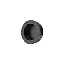 Poignée ronde cuvette Ø40 x P12 mm zamak noir - CIME