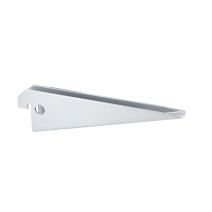 Console double L.120mm entraxe 32mm charge supportée 60kg acier époxy blanc - CIME
