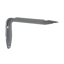 Equerre acier époxy gris alu 327 x 177 x 40mm - CIME