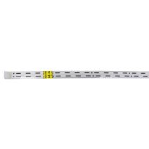 Crémaillère simple pas de 50 acier blanc 1m X4