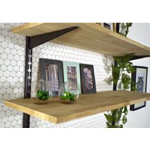 Crémaillère double acier noir 1 m entraxe 32 mm - CIME