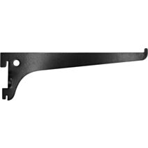 Console simple en acier noir 20 cm entraxe 50 mm - CIME