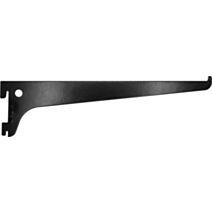 Console simple en acier noir 25 cm entraxe 50 mm - CIME