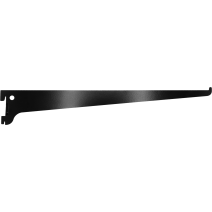 Console simple en acier noir 40 cm entraxe 50 mm - CIME