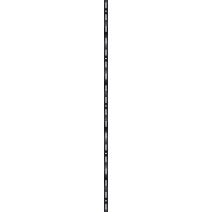 Crémaillère simple en acier noir 1,5 m entraxe 50 mm - CIME