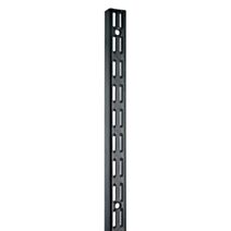 Crémaillère double acier noir 1,5 m entraxe 32 mm - CIME
