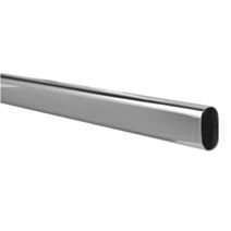Barre de penderie cime 30x15mm ovale acier chromé 1m - CIME