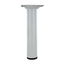 Pied de meuble en acier blanc Ø30 M10 H150 mm - CIME