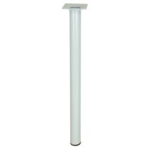 Pied de meuble en acier blanc Ø30 M10 H700 mm - CIME