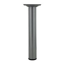 Pied rond acier gris alu, H.200mm D30mm - CIME