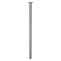 Pied rond. Platine 60 x 60 mm Ø30 mm Acier gris aluminium H700 mm - CIME