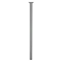 Pied rond. Platine 60 x 60 mm Ø30 mm Acier gris aluminium H700 mm - CIME