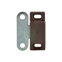 Lot de 8 loqueteaux magnétiques rectangulaires à visser à pattes force 2kg pour porte de meuble