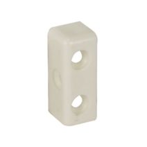Assembleur en applique L34mm H13mm plastique blanc