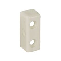 Assembleur en applique L34mm H13mm plastique blanc