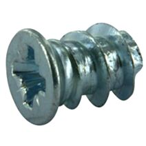 Vis euro tête fraisée D6,3mm L9mm acier zingué x12