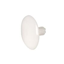 Cache vis HC4 D12mm plastique blanc x24