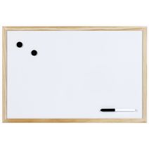 Tableau blanc pour notes et Pêle-mêle magnétique 40x60cm