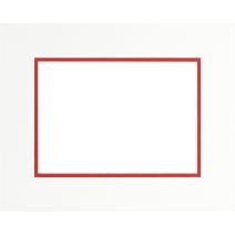 Passe-partout Double 40x50cm Rouge